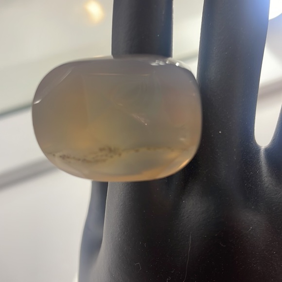 Smokey Quartz Cocktail, Faceted Gemstone, Chunky Ring, Size 9.5 - Picture 3 of 6